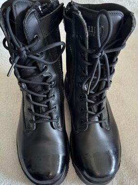511 Black Tactical Lace-Up Combat Boots New